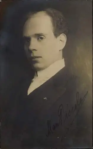 Ak Schauspieler M. Piccolo, Portrait, Autogramm