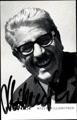 Ak Schauspieler und Sänger Willy Millowitsch, Portrait, Autogramm