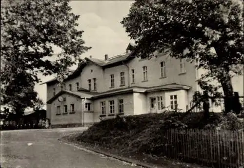 Ak Rositz im Altenburger Land Thüringen, Bahnhof