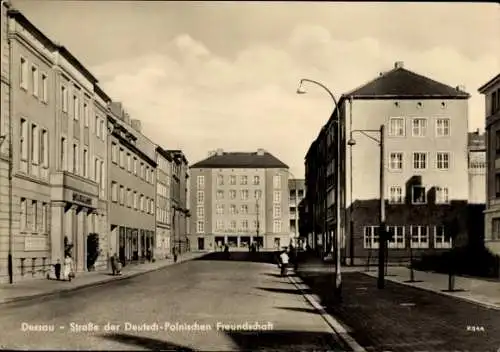 Ak Dessau in Sachsen Anhalt, Straße der Deutsch Polnischen Freundschaft