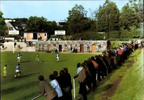 Ak Werdau in Sachsen, VEB Ernst Grube-Werk, 75 Jahre, Sportstadion Ernst Grube