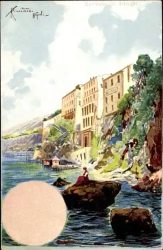 Künstler Litho Ricciardi, Sorrento Campania, Gli Alberghi