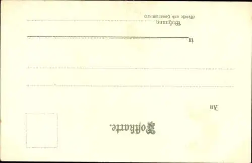 Litho Segelschiff im Hafen, Ruderboot, Hafenszene