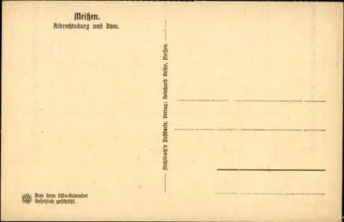 Steindruck Ak Meißen, Albrechtsburg, Dom, Dampfer
