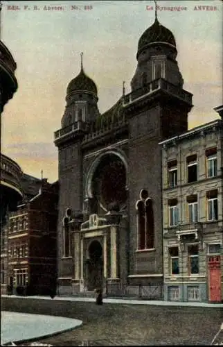 Judaika Ak Antwerpen Flandern, Synagoge