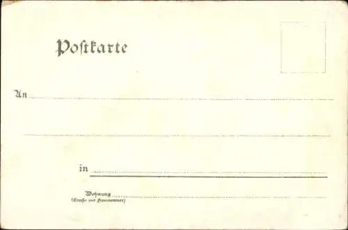Litho Mittlach Elsass Haut Rhin, Schulhaus, Hotel und Pension, Fabrik