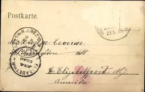 Litho Issenheim Isenheim Elsass Haut Rhin, Hauptstraße, Kloster, Wirtschaft Andre Meyer