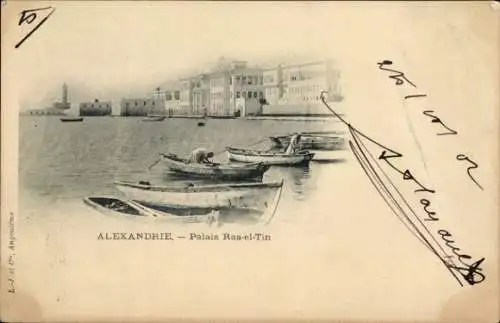 Ak Alexandria Ägypten, Ras el Tin Palast