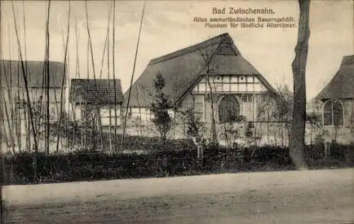 Ak Bad Zwischenahn in Oldenburg, Ammerländisches Bauerngehöft, Museum ländliche Altertümer