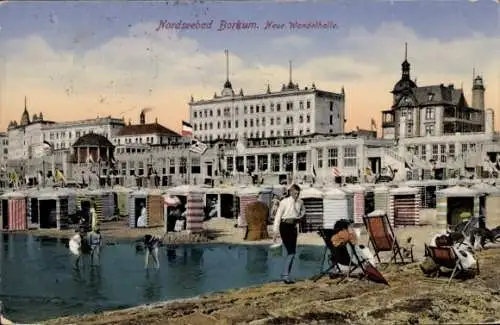 Ak Nordseebad Borkum in Ostfriesland, Neue Wandelhalle