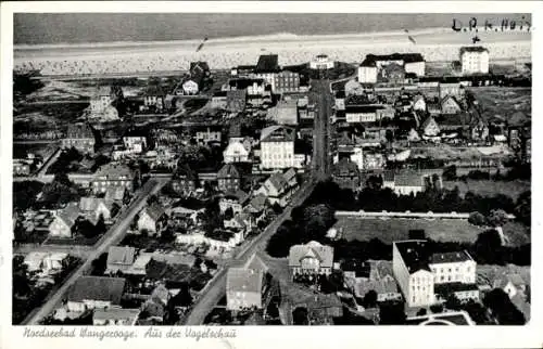 Ak Nordseebad Wangeroog Wangerooge in Ostfriesland, Luftbild, Gesamtansicht