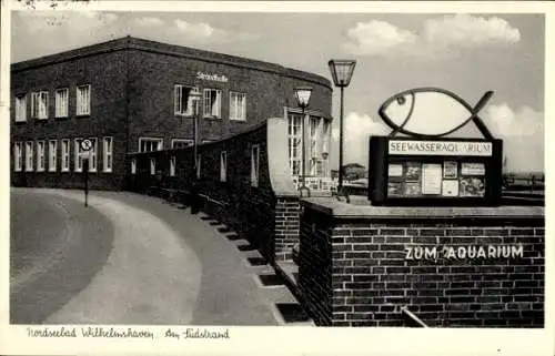 Ak Wilhelmshaven an der Nordsee, Am Südstrand, Seewasseraquarium