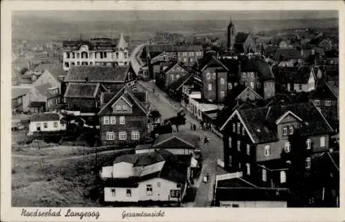 Ak Langeoog in Niedersachsen, Gesamtansicht