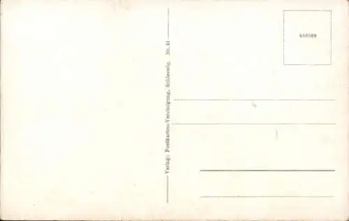 Ak Schleswig an der Schlei, Chemnitz-Bellmann-Denkmal, Schleswig-Holstein-Lied