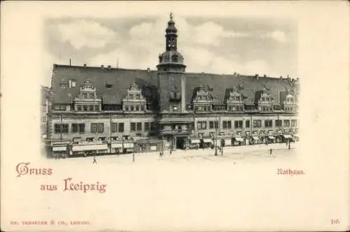 Ak Leipzig in Sachsen, Rathaus