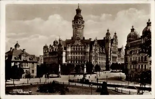 Ak Leipzig in Sachsen, neues Rathaus