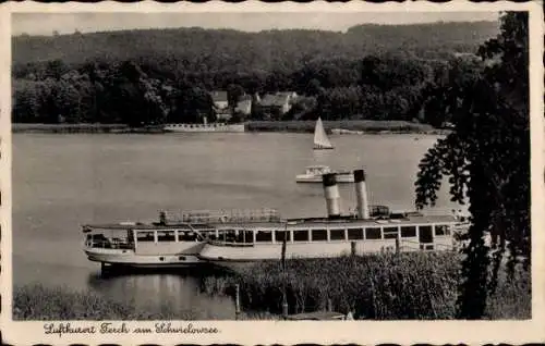 Ak Ferch Schwielowsee, Salondampfer auf dem Schwielowsee