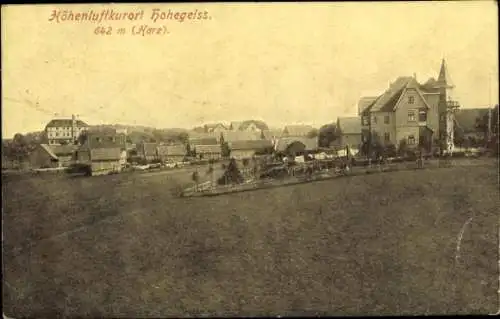 Ak Hohegeiß Braunlage im Oberharz, Teilansicht