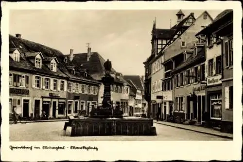 Ak Gernsbach im Murgtal Schwarzwald, Marktplatz