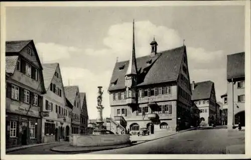 Ak Bietigheim Bissingen im Kreis Ludwigsburg, Marktplatz