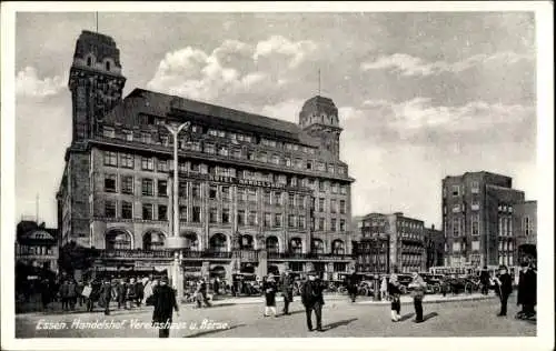 Ak Essen im Ruhrgebiet, Handelshof, Vereinshaus, Börse