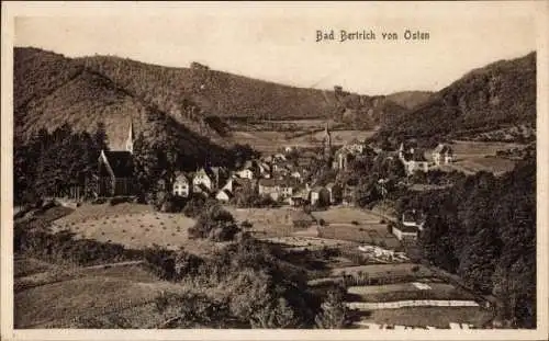 Ak Bad Bertrich an der Mosel Eifel, Gesamtansicht, Blick von Osten