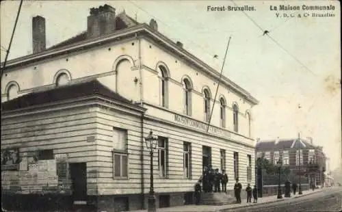 Ak Forest Vorst Brüssel Brüssel, Gemeindehaus