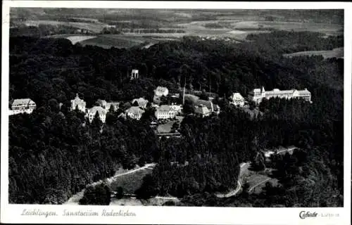 Ak Roderbirken Leichlingen im Rheinland, Fliegeraufnahme, Sanatorium Roderbirken