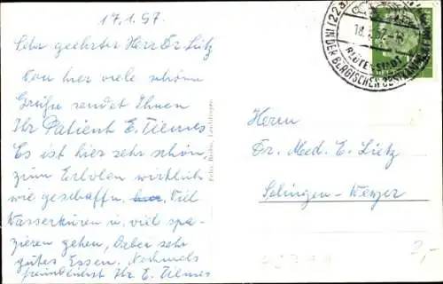 Ak Roderbirken Leichlingen im Rheinland, Fliegeraufnahme, Sanatorium Roderbirken