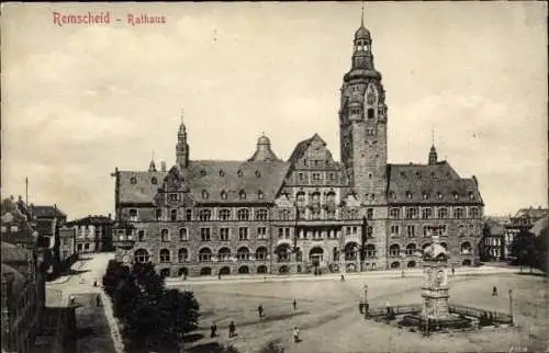 Ak Remscheid im Bergischen Land, Rathaus