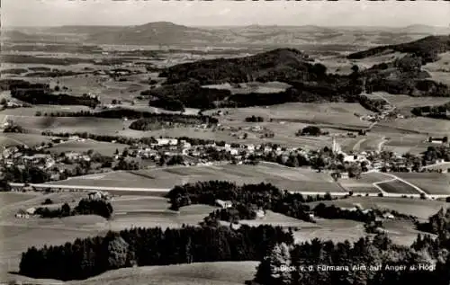 Ak Anger in Oberbayern, Högl, Blick von Fürmannalm, Panorama