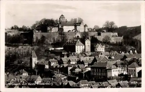 Ak Kronach Oberfranken, Teilansicht, Veste Rosenberg