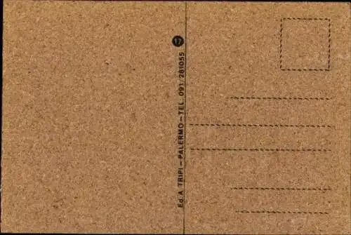 Leder Ak Monreale, Jesus-Porträt