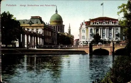 Ak Potsdam, Königliches Stadtschloss, Palast Hotel