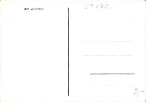 Ak Grevenstein Meschede im Sauerland, Teilansicht