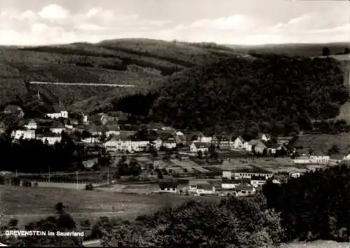 Ak Grevenstein Meschede im Sauerland, Gesamtansicht