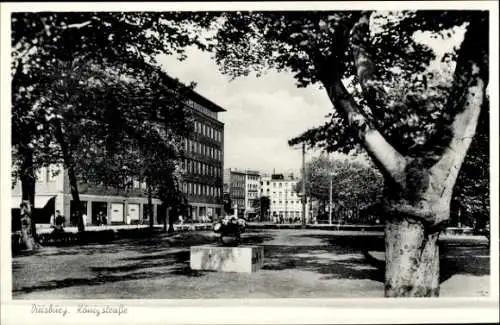 Ak Duisburg im Ruhrgebiet, Königstraße