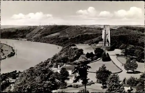 Ak Syburg Dortmund, Hohensyburg, Hengsteysee, Denkmal