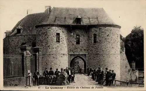 Ak Le Quesnoy Nord, Entree du Chateau de Poteile