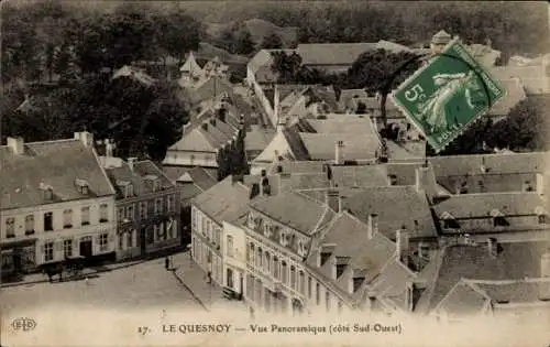 Ak Le Quesnoy Nord, vue panoramique (cote Sud-Ouest)