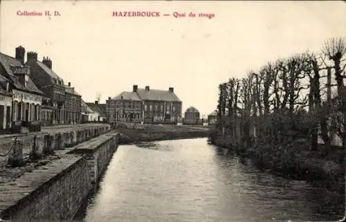 Ak Hazebrouck Nord, Quai du rivage