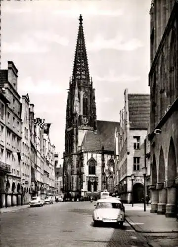 Ak Münster in Westfalen, Lamberti- und Principalmarkt, Kirche