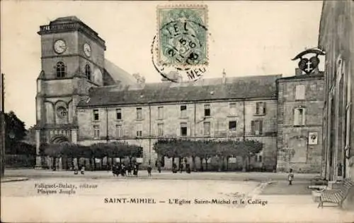 Ak Saint Mihiel Meuse, Kirche St. Michel, College