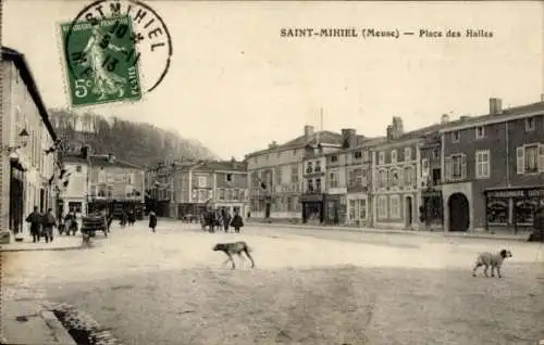 Ak St. Mihiel Meuse, Place des Halles