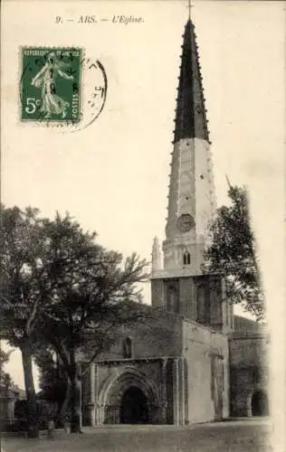 Ak Ars en Ré Île de Ré Charente Maritime, Kirche