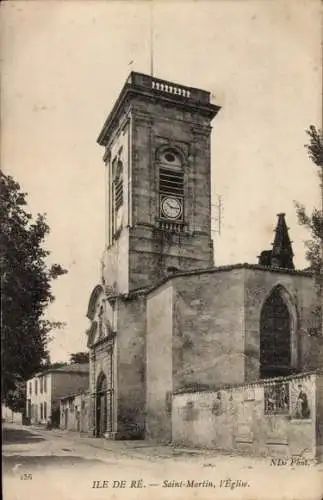 Ak Saint Martin de Ré Île de Ré Charente-Maritime, Kirche