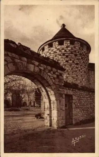 Ak Île d'Oléron Charente Maritime, La Perroche, Eingang der Prieure