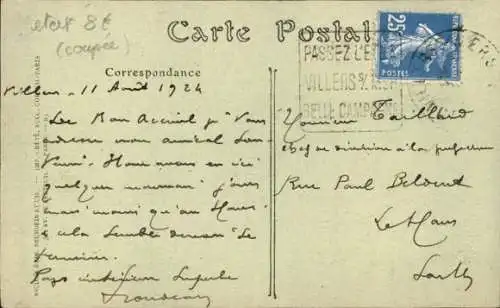 Ak Villers sur Mer Calvados, Rue de Strasbourg