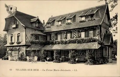 Ak Villers sur Mer Calvados, Ferme Marie-Antoinette