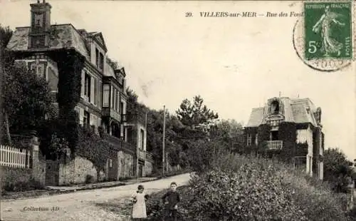 Ak Villers sur Mer Calvados, Teilansicht